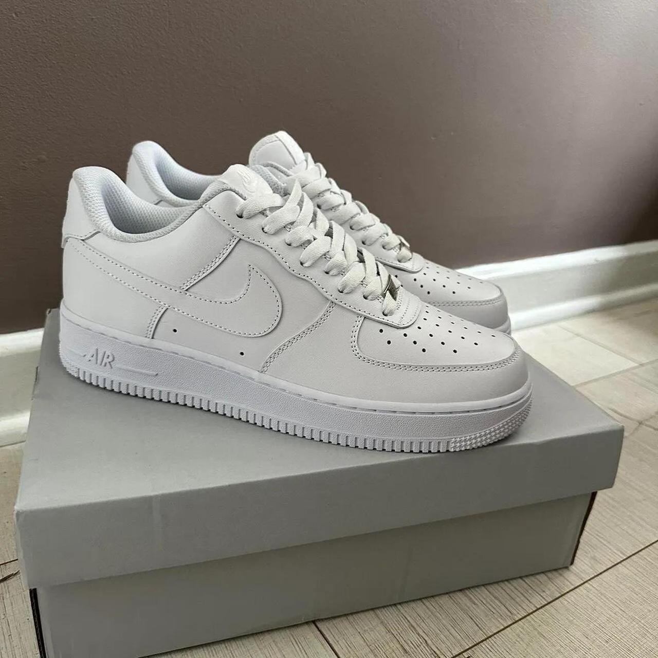 men's natural white Nike Air Force 1 Lo trainers!... - Depop