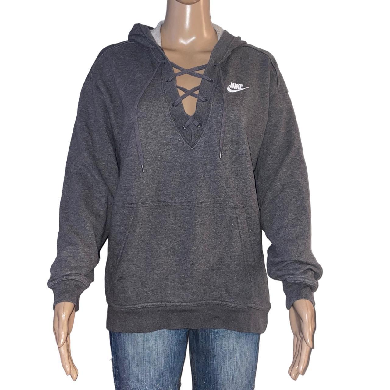 Nike hoodie lace up hotsell