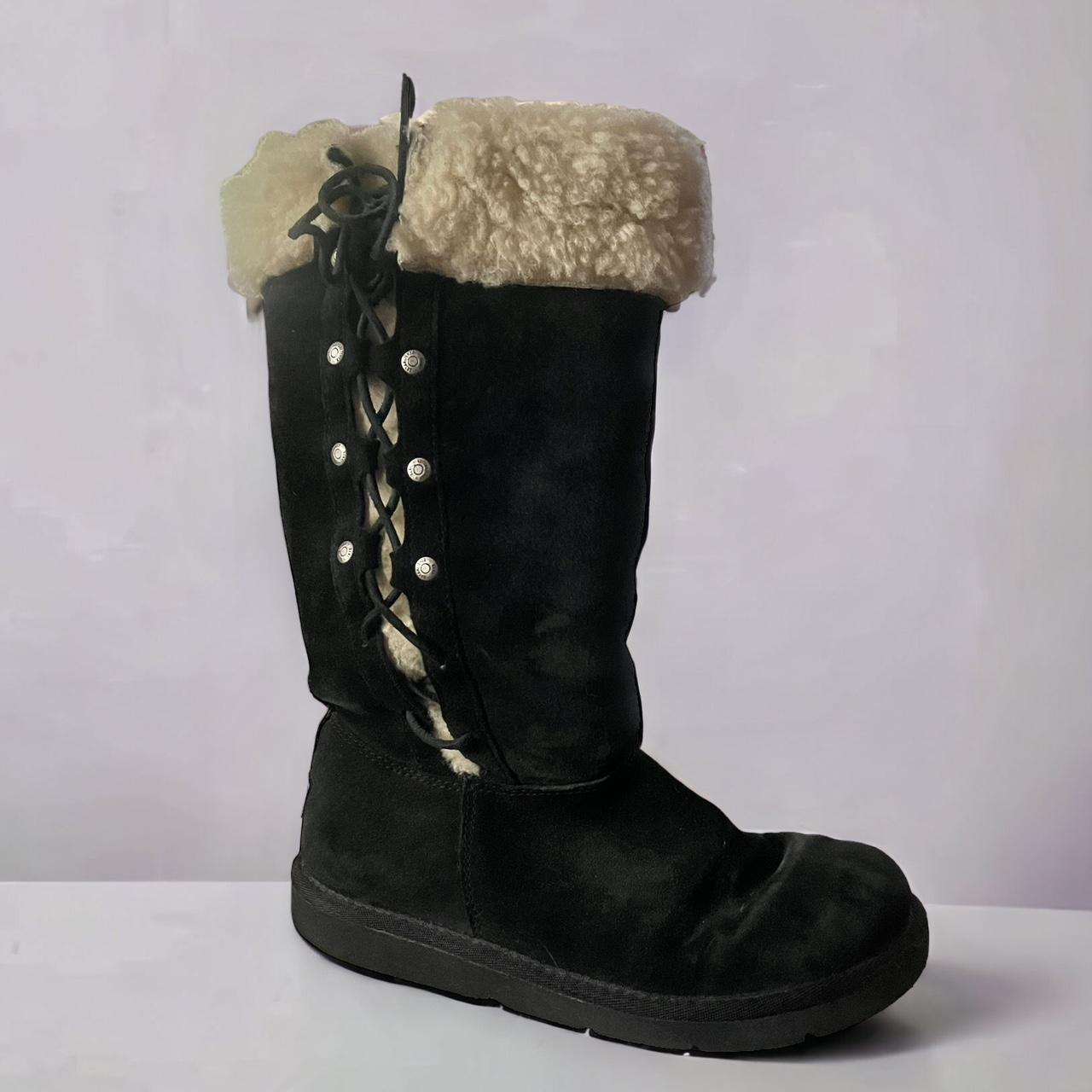 UGG Upside lace up side tall suede boots In Depop