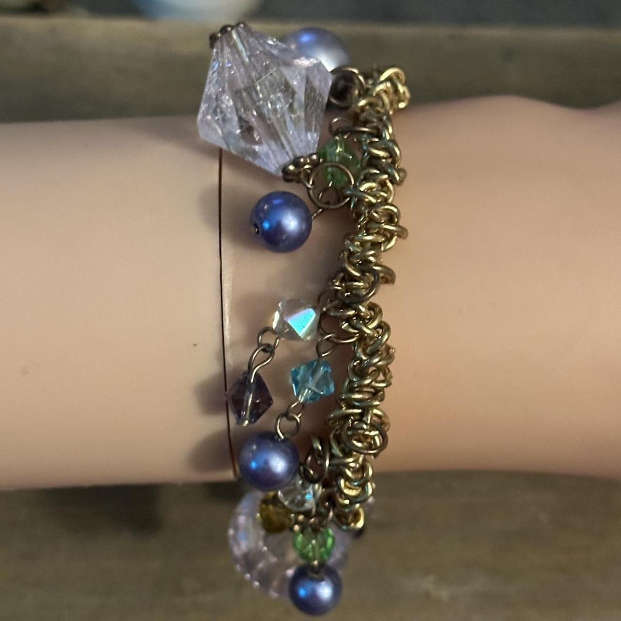 beaded bracelets :) clear elastic string + - Depop