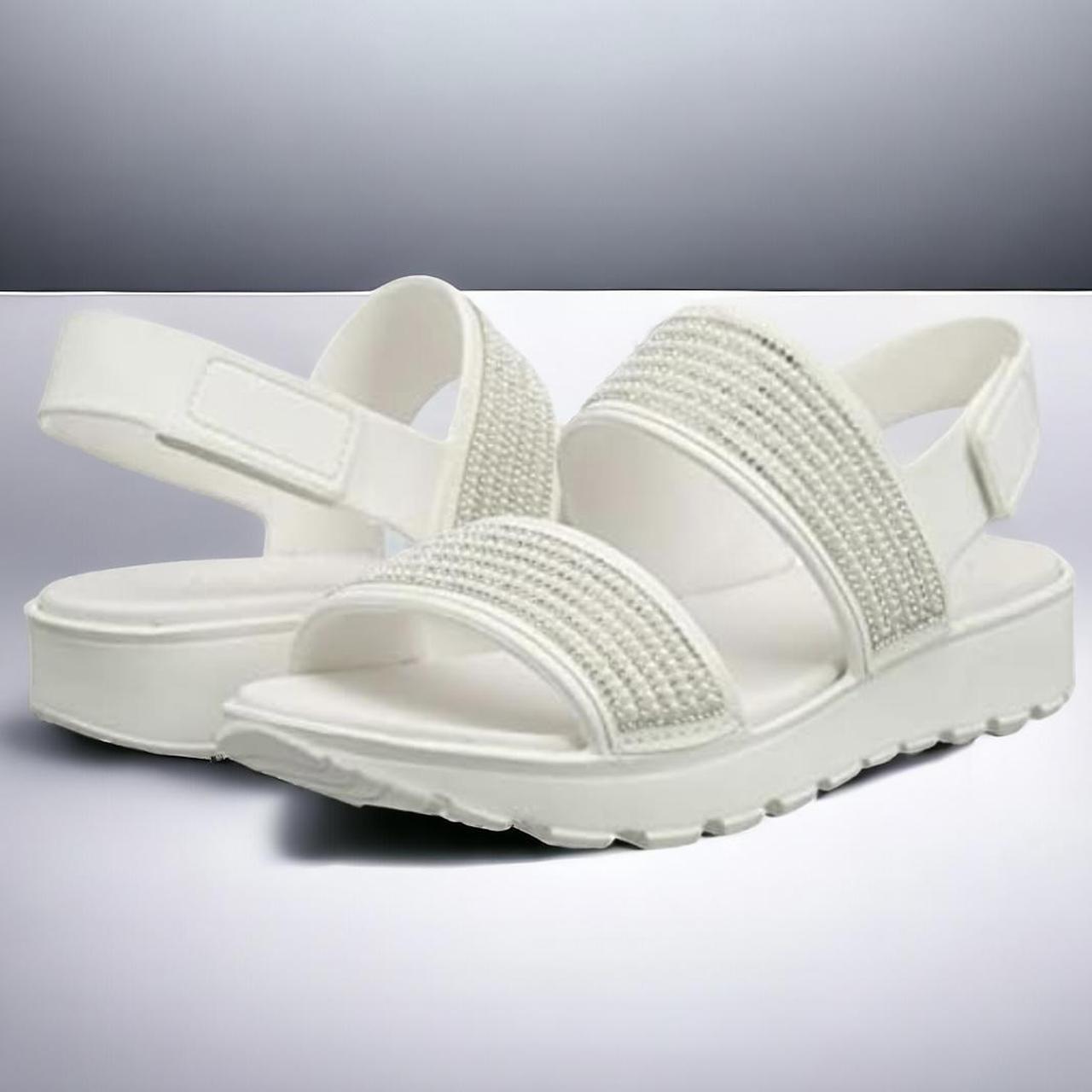 Skechers white sandals online