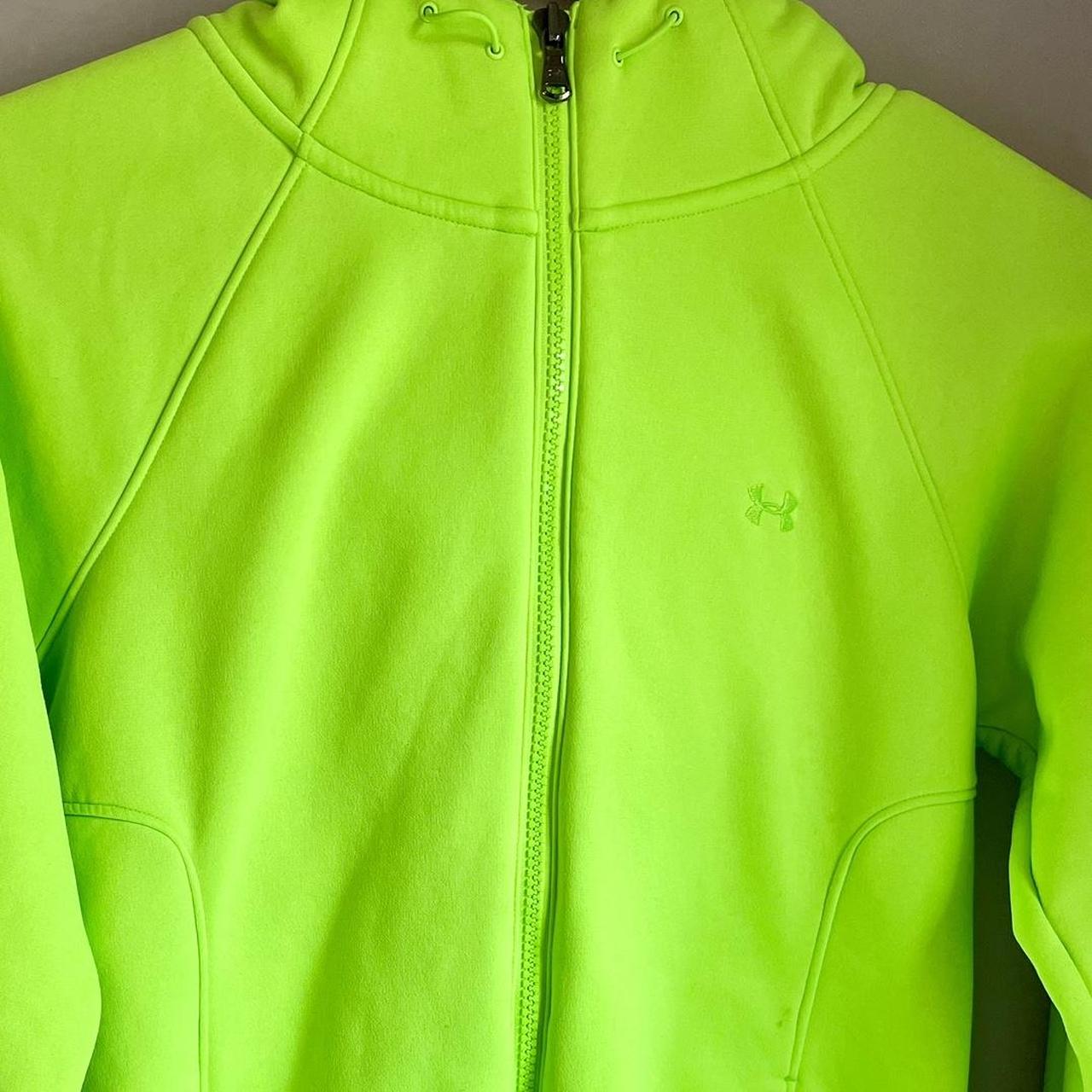 Neon Lime Green Under Armour jacket💚 very... - Depop