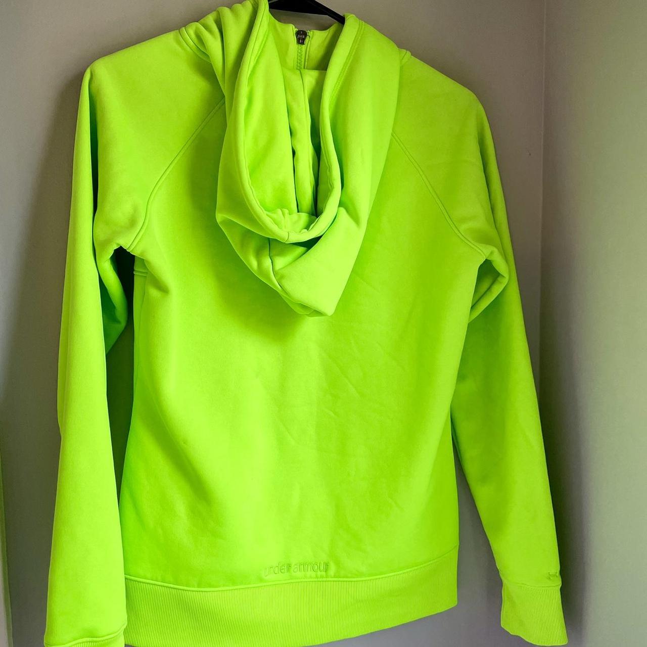 Neon Lime Green Under Armour jacket💚 very... Depop
