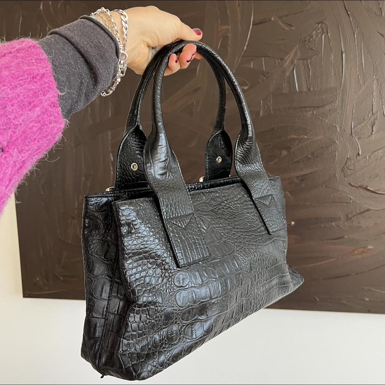 JAG Women's Black and Silver Bag Depop