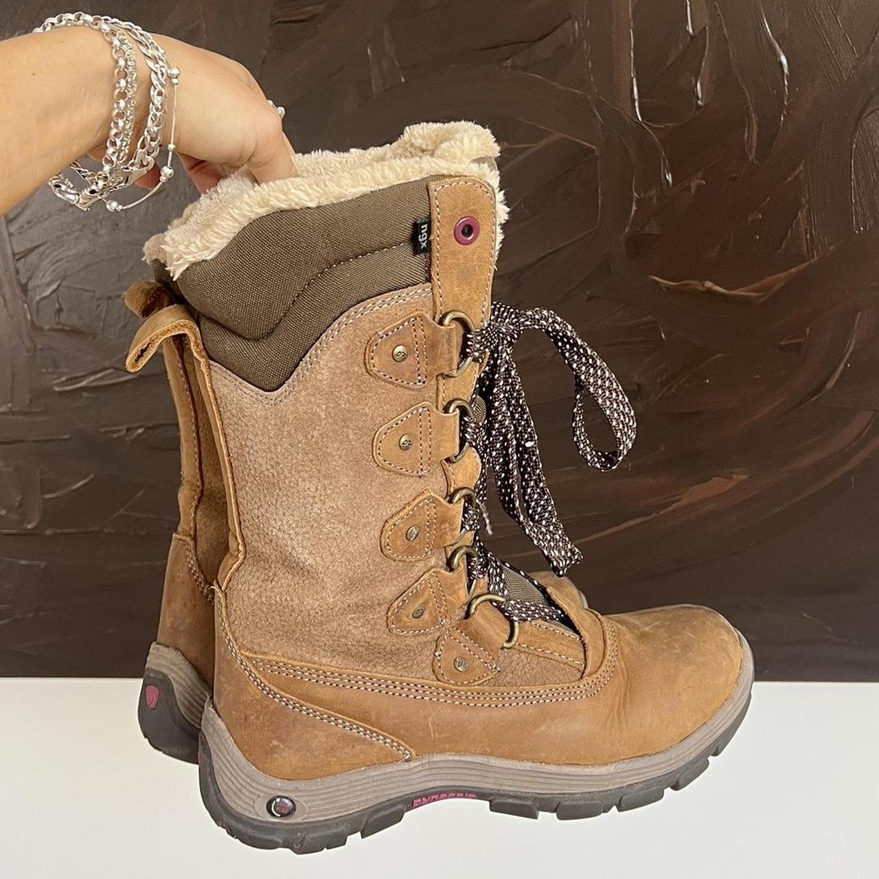 Epic tan leather KATHMANDU snow boots with cute... Depop