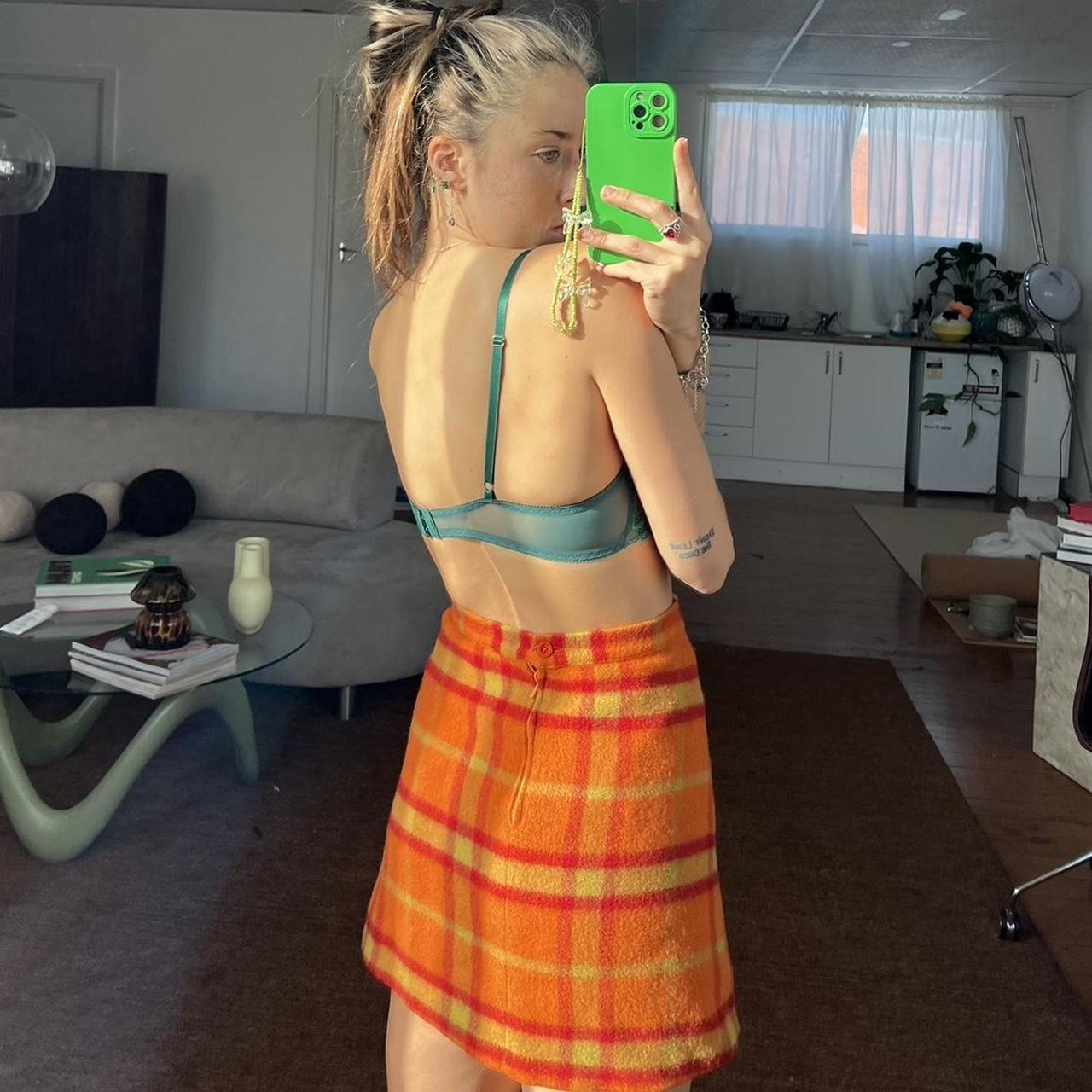 Forest green lace underwire bra Best fit a size 10S - Depop