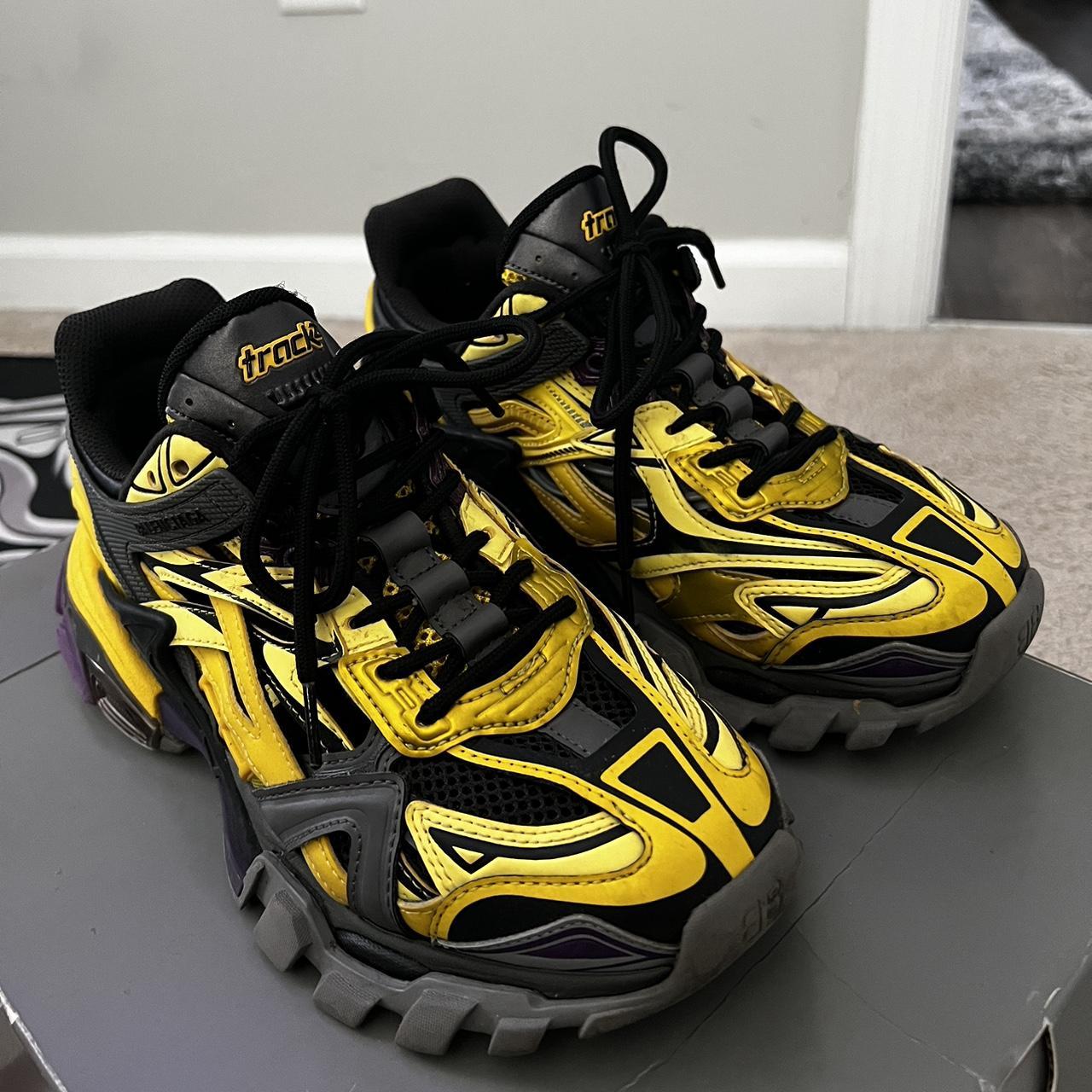 Balenciga track runners for sale! Purple and color... - Depop