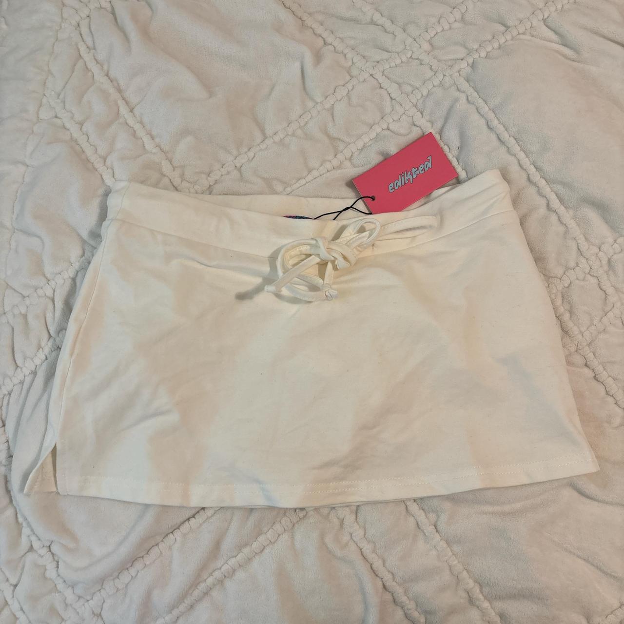 Edikted Women's Skirt - White - XS – Edikted skirt - image 3