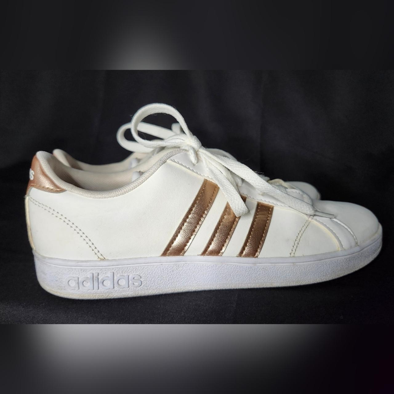 Adidas Shoes Women s Size 6 Grand Court White Gold. Depop