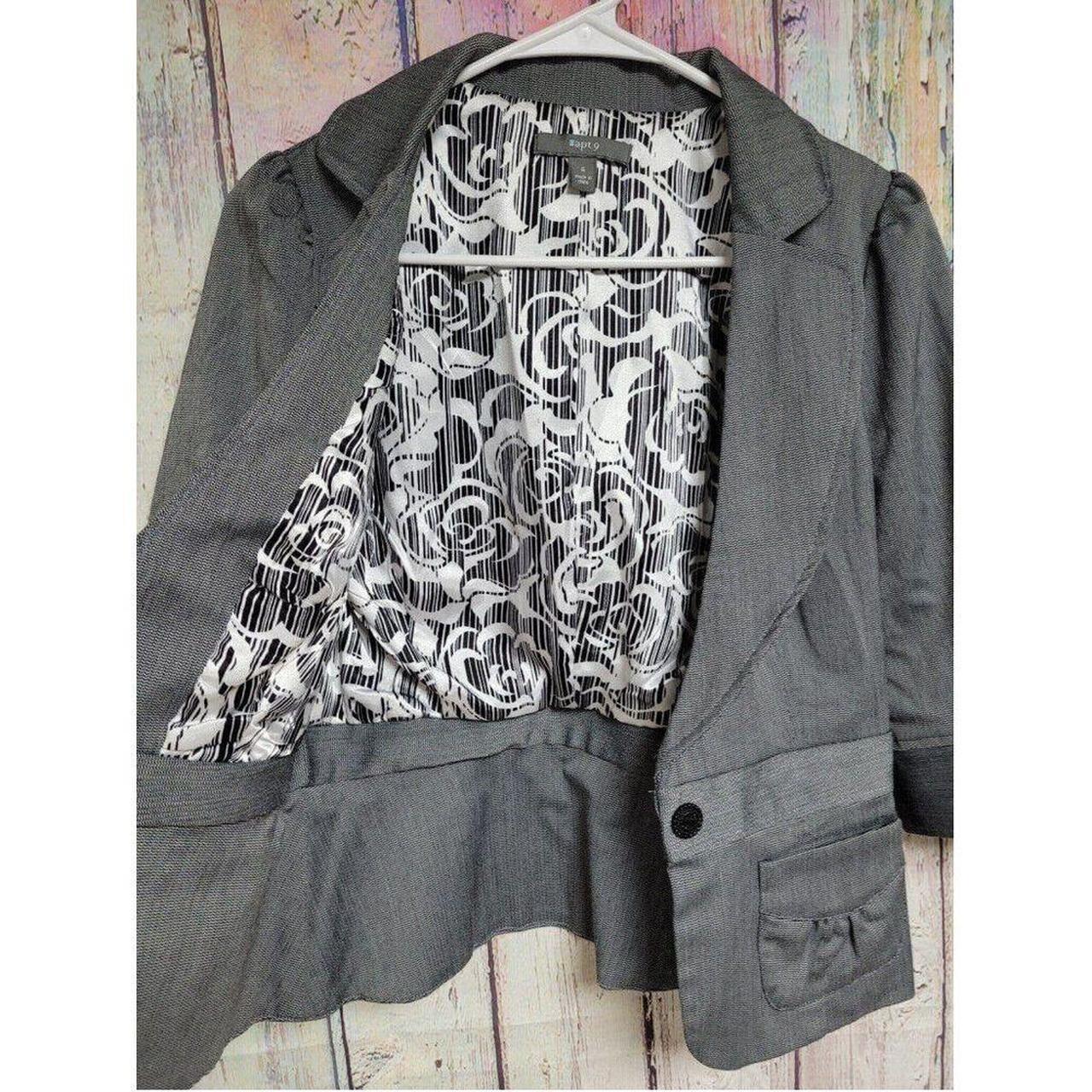 Apt. 9 Women's Jacket - Grey - 6 – Apt 9 Blazer s… - image 6