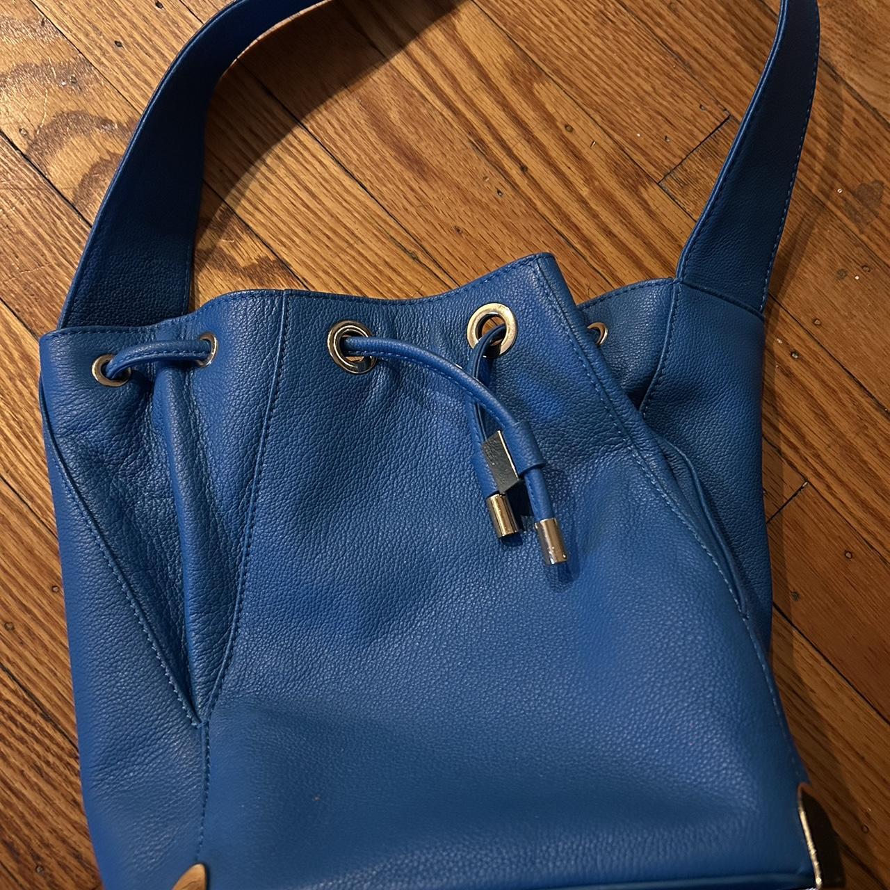 Vince Women's Shoulder bags - Blue – Vince Camuto Janet-leather drawstring bag in Lapis …