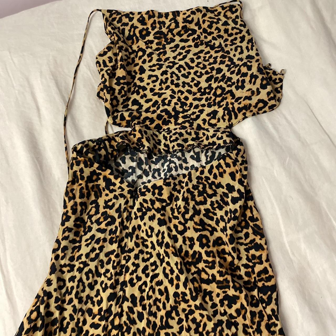 Bec & Bridge Leopard Silk Gown Size 8 - Depop