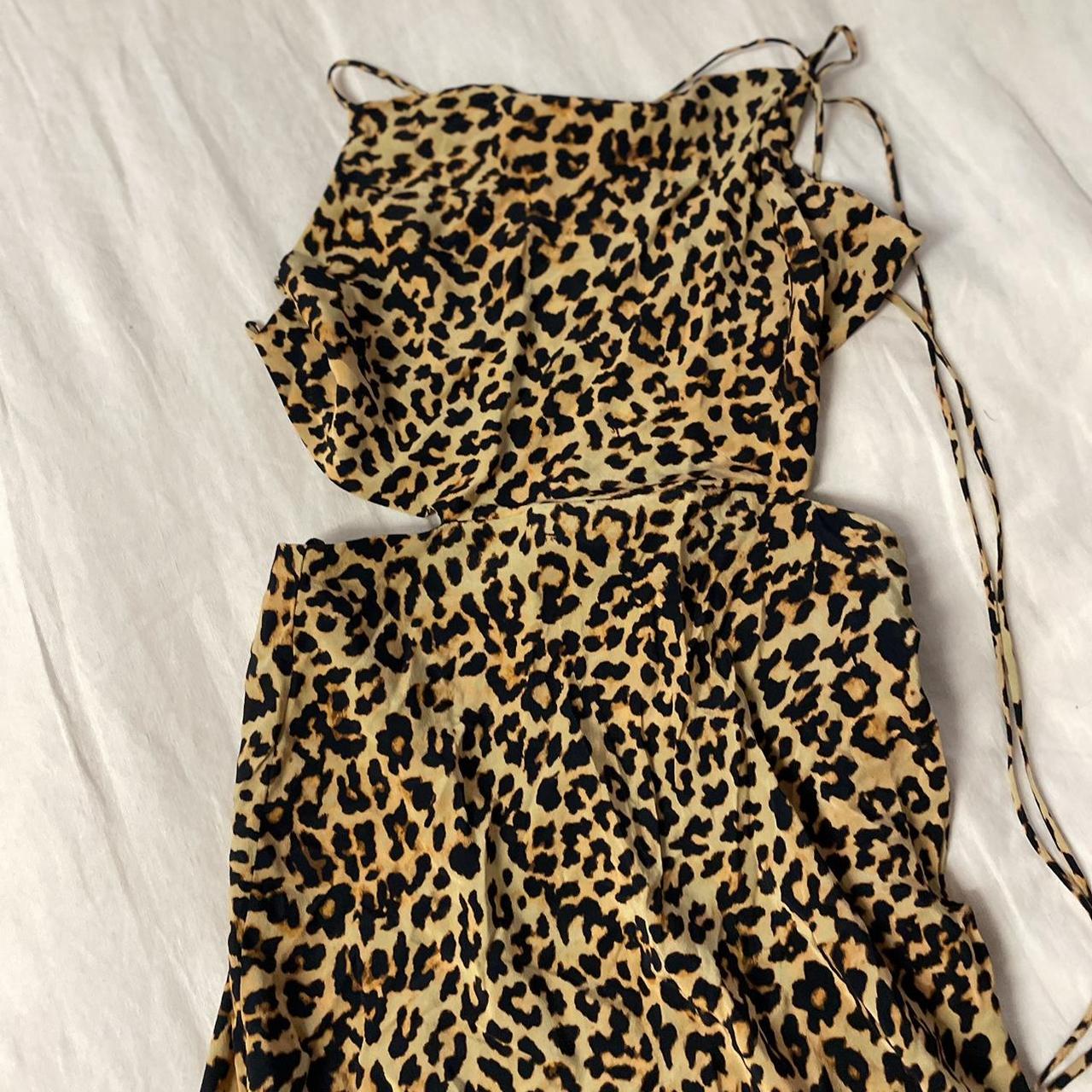 Bec & Bridge Leopard Silk Gown Size 8 - Depop