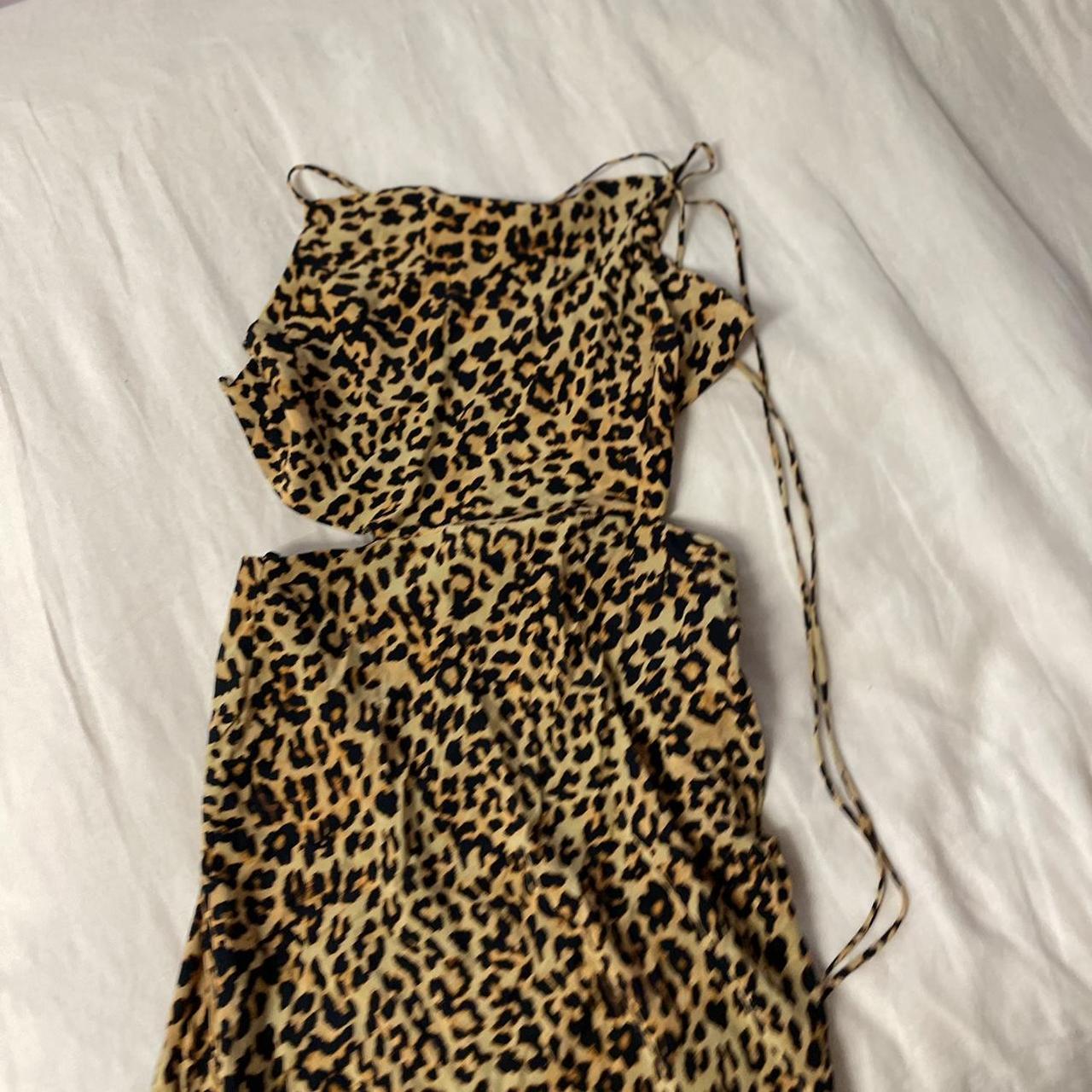 Bec & Bridge Leopard Silk Gown Size 8 - Depop