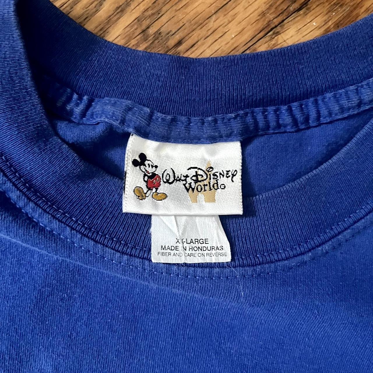 VINTAGE 90s/Early 2000s Mickey Mouse Blue T-shirt... - Depop