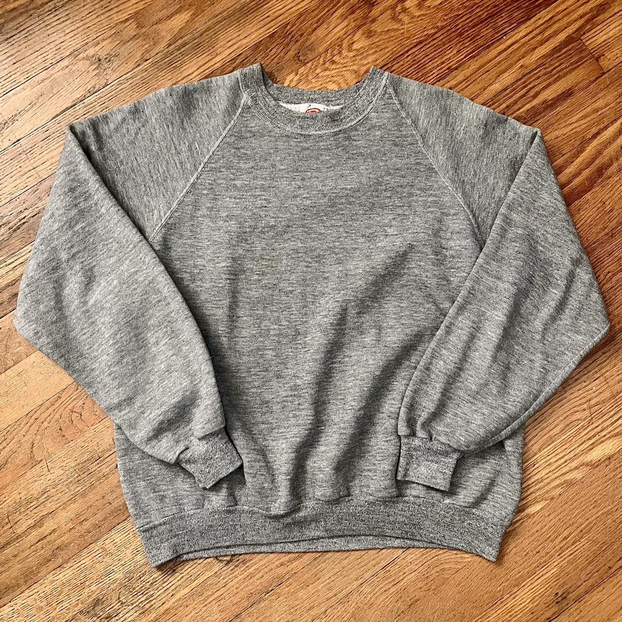 90s Vintage NFL Grey Vikings fleece Crewneck - Depop