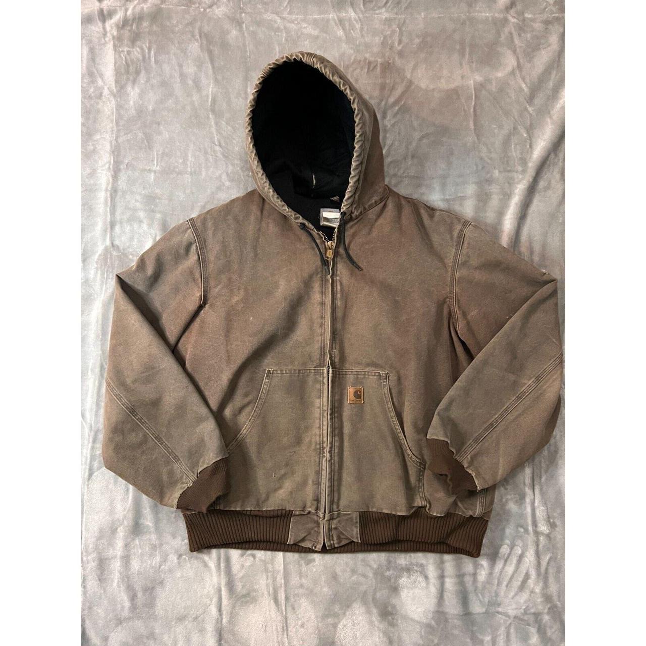 Carhartt J130 CHT ミディアム ブラウンジャケット Carhartt Hooded Jacket J130 CHT Size 2XL Chocolate Brown | eBay