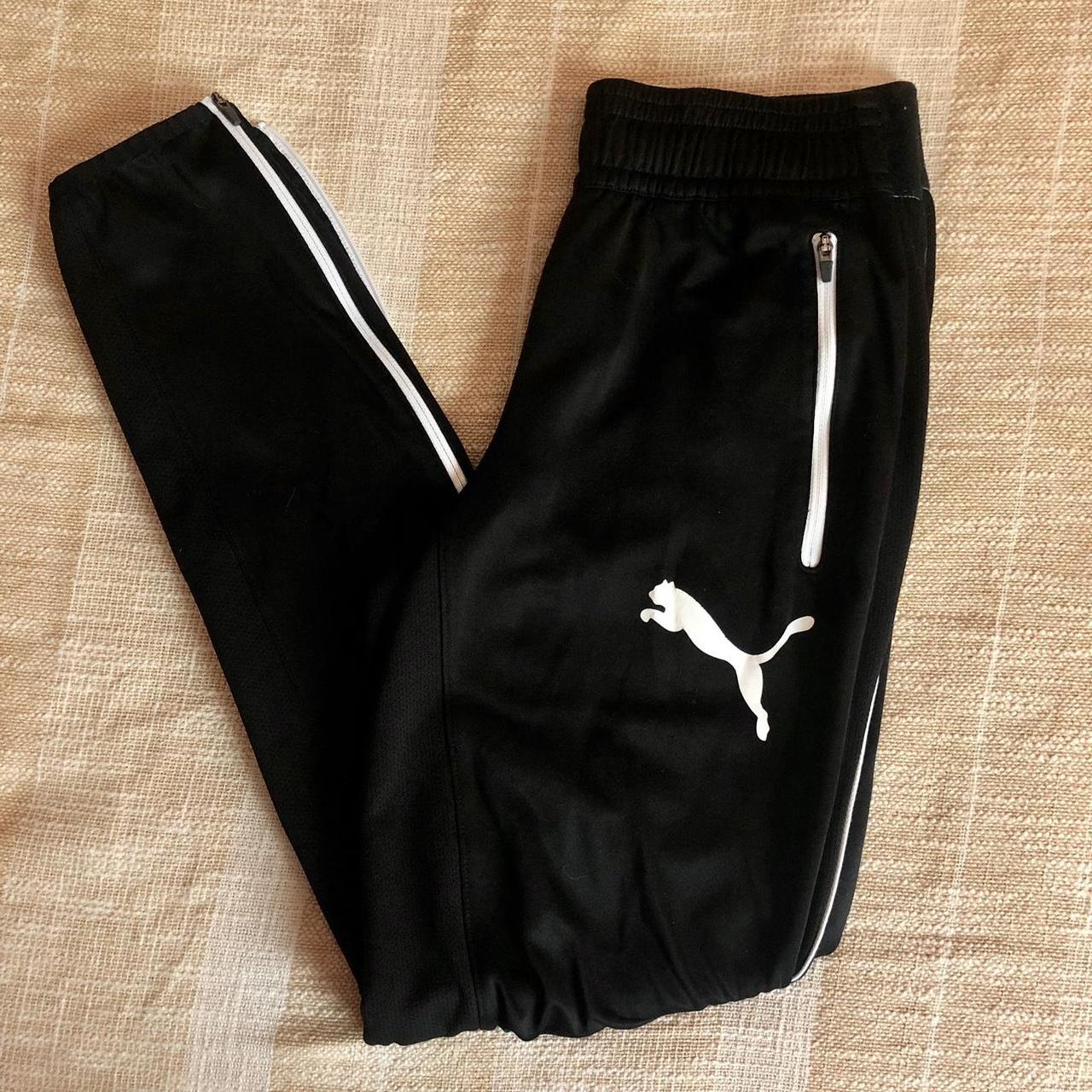 black sweatpants men s track pants size s puma black