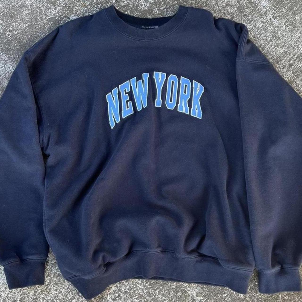 Brandy Melville Women's Sweatshirt Black/Navy One size – Navy