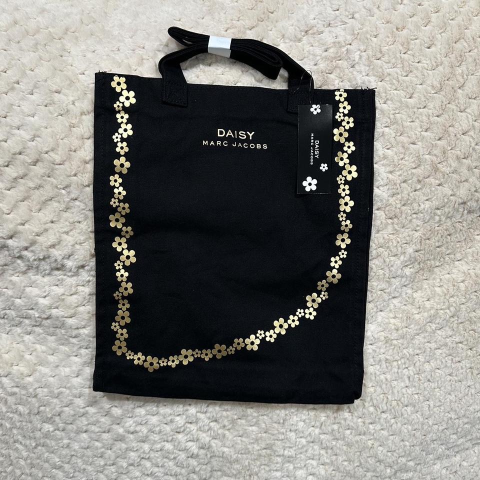 Daisy Marc Jacob s Canvas Tote Bag Large Black. Depop