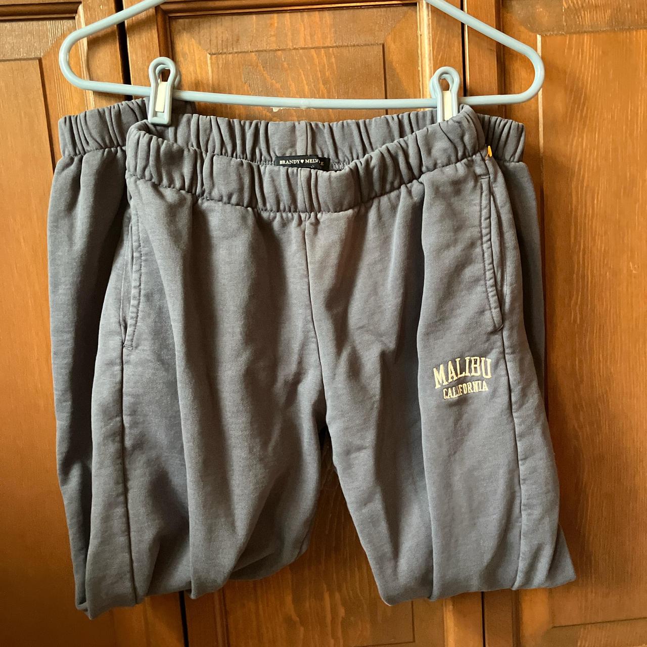 Brandy Melville Women's Sweatpants Grey/Navy One size – Malibu