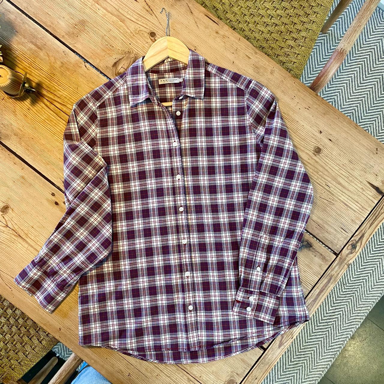 Iconic Rm Williams Plaid Shirt. Sz 10. Burgundies, - Depop