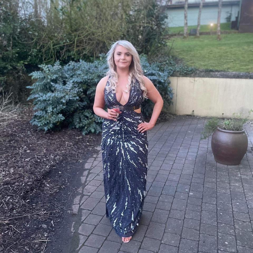 Jessica Wright Sequin Maxi Dress Emerald Depop