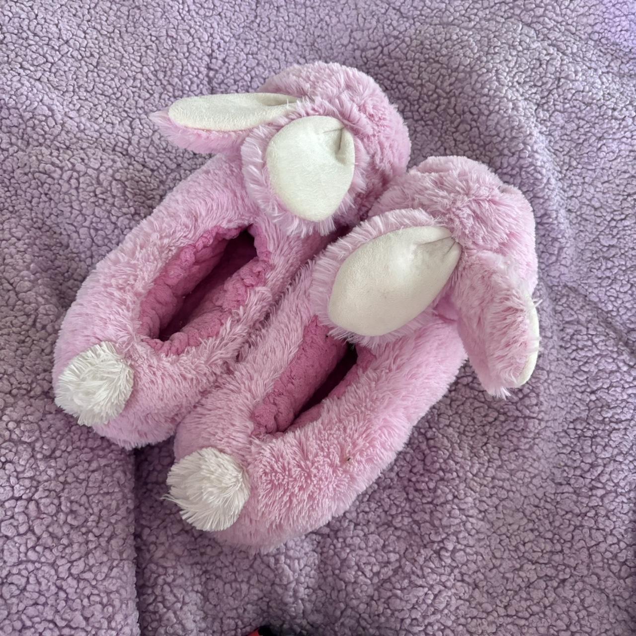 Peter Alexander fluffy pink furry bunny slippers