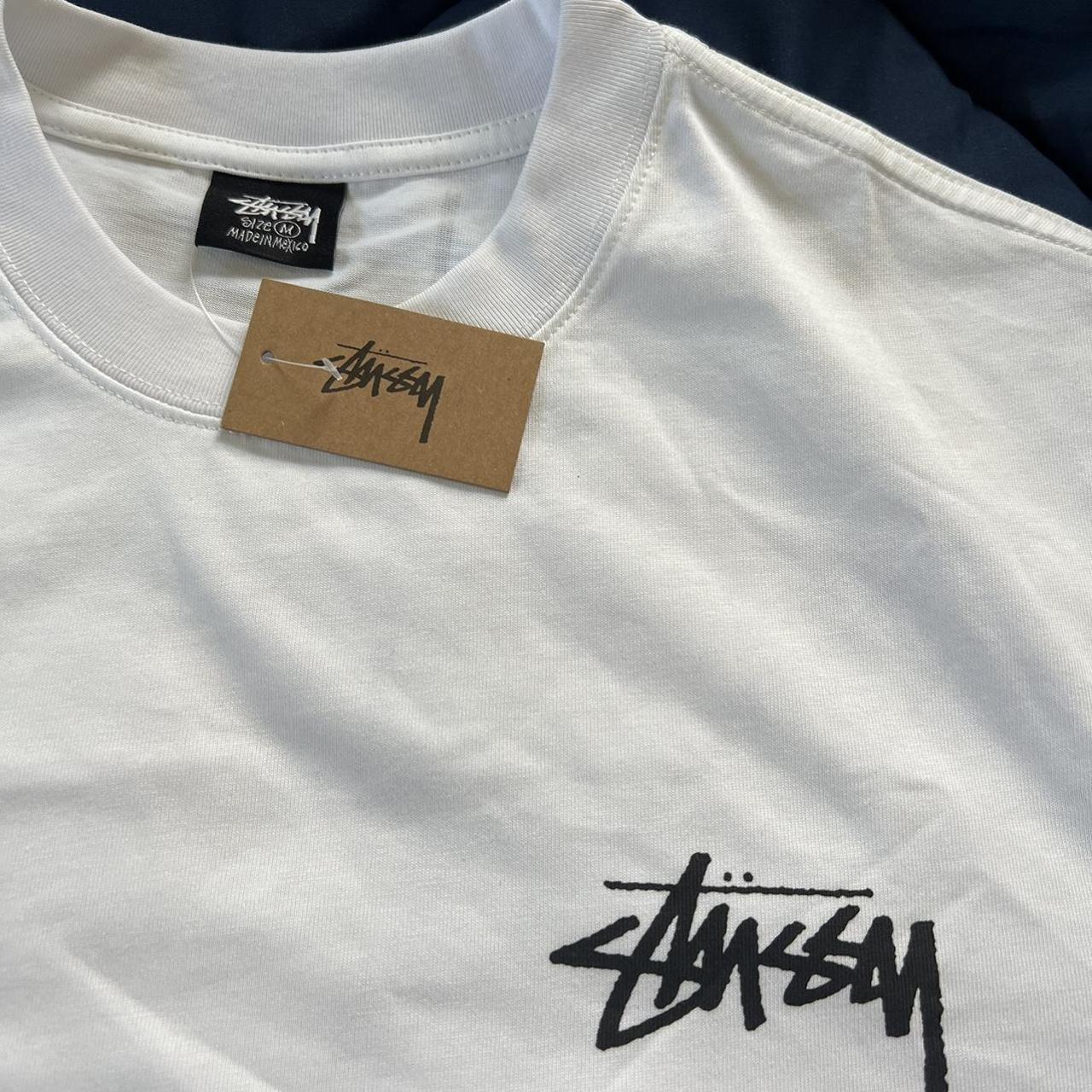 Stussy 8-ball Shatter Print White T-shirt Brand New - Depop