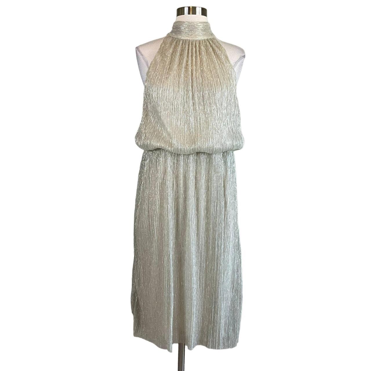 Adrianna Papell Metallic Cocktail Dress ...