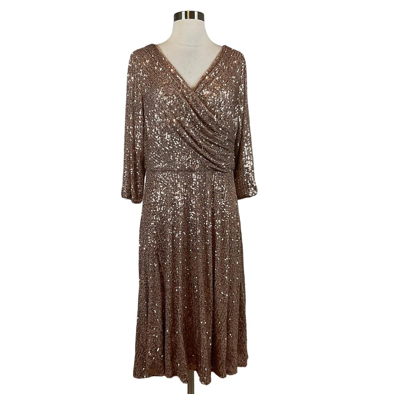 Alex Evenings Sequined Cocktail Dress Size 12