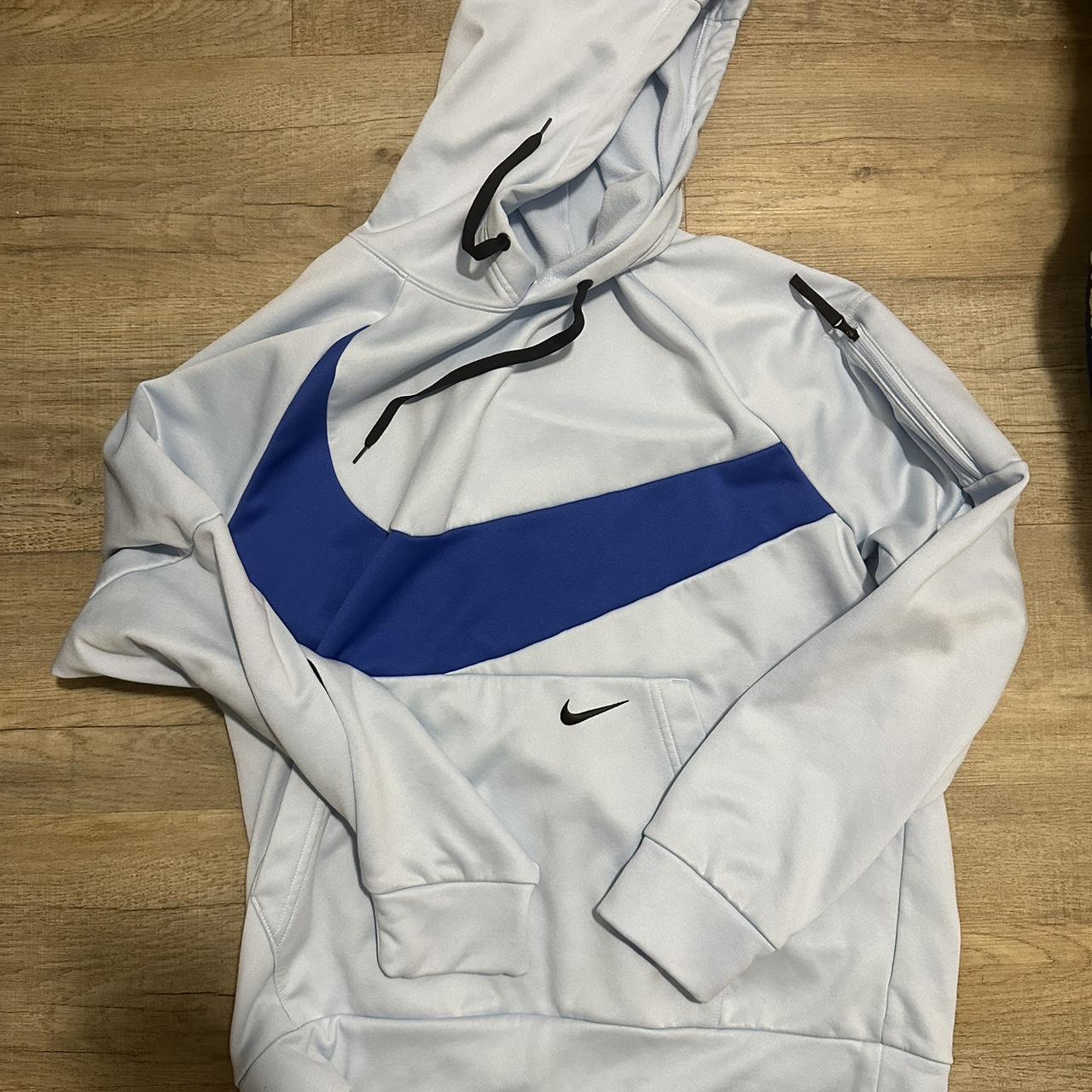 nike multicolor swoosh hoodie