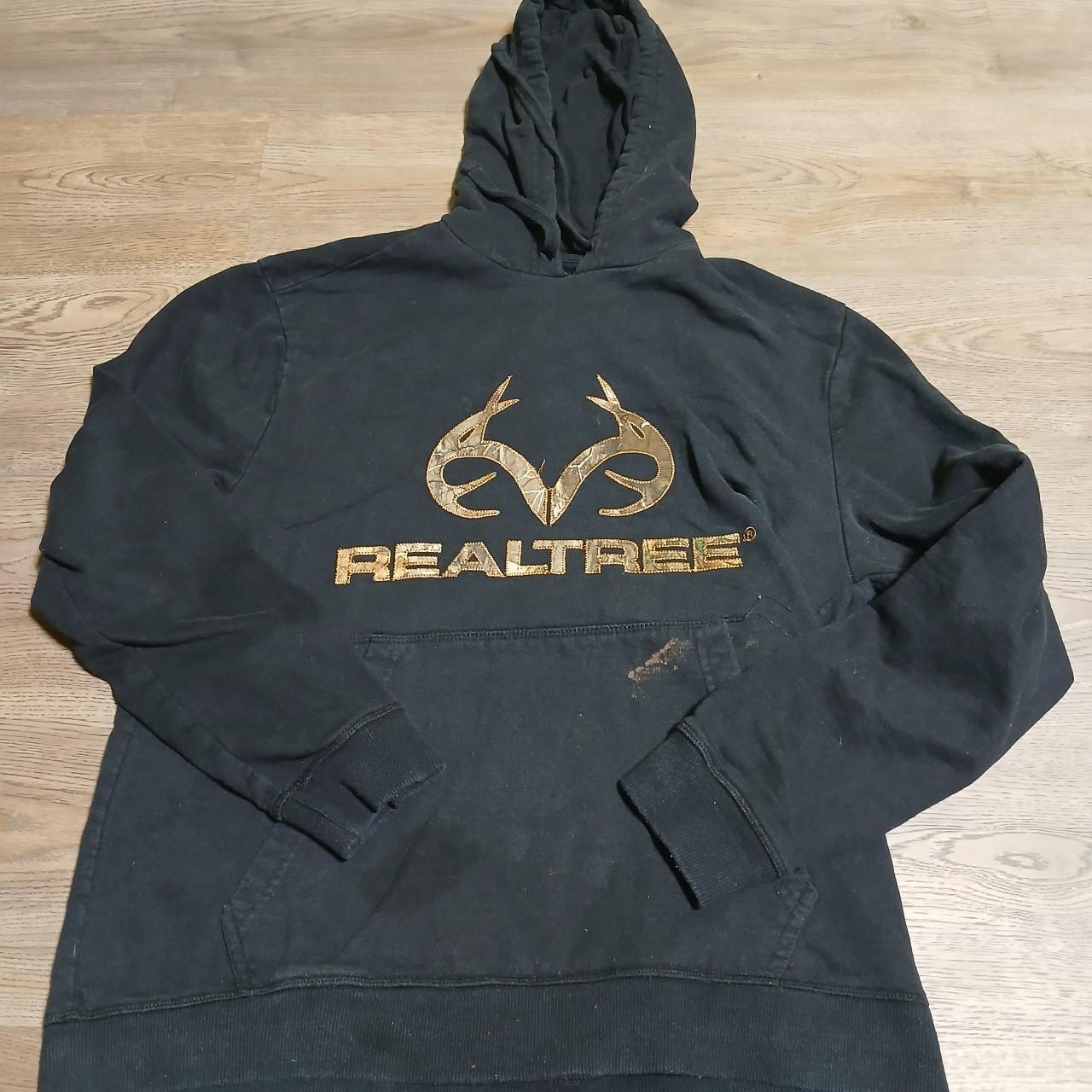 Black realtree hunting sweatshirt realtree hoodie. Depop