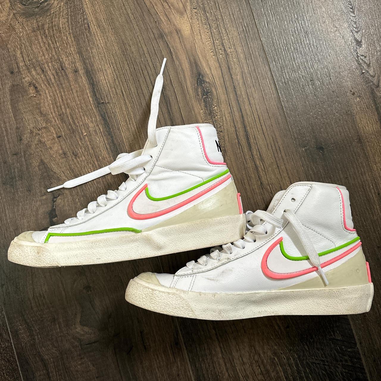 pink and green nike