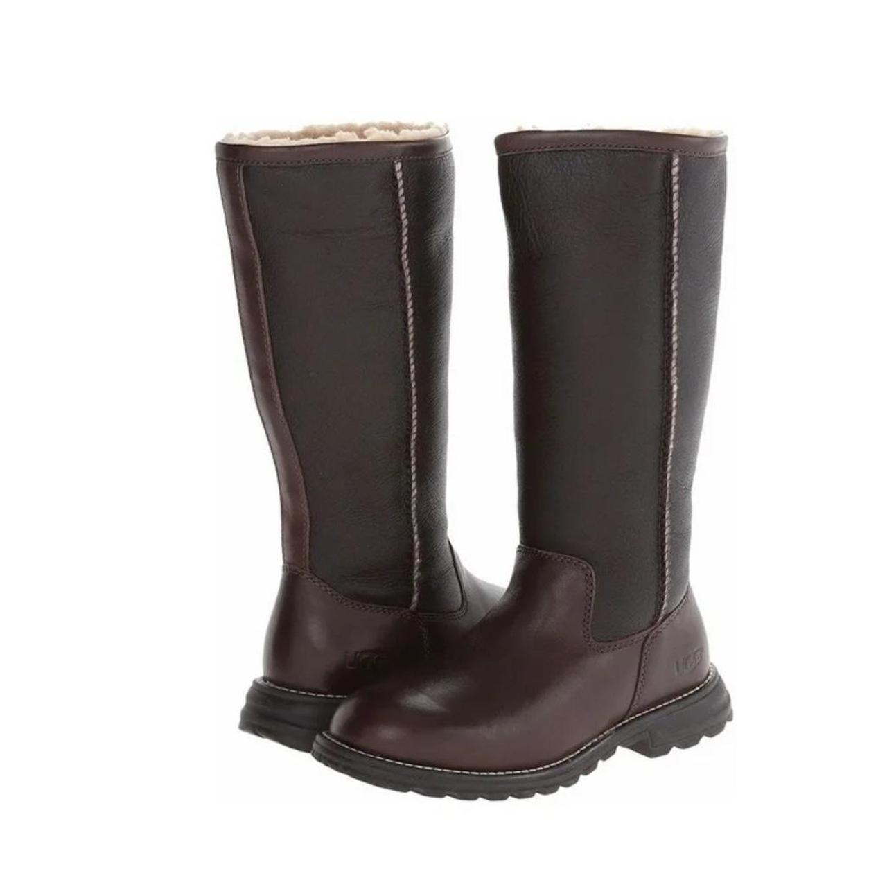 women's UGG Brooks Shearling Leather boots size Depop