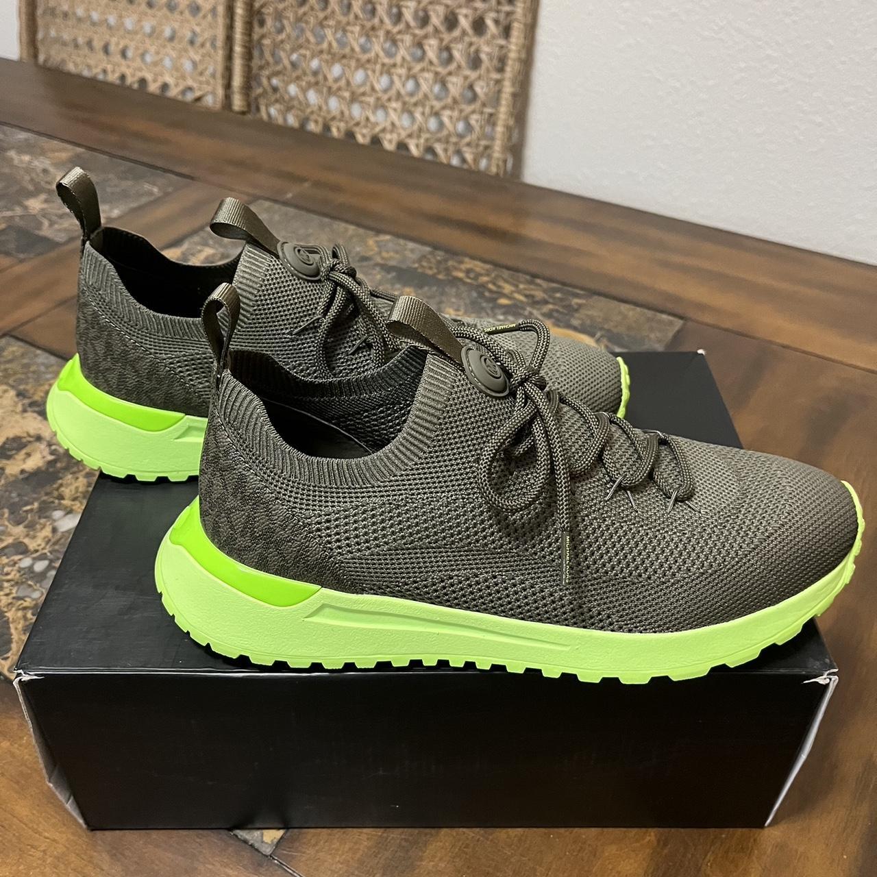 Michael kors tennis shoe mens olive online