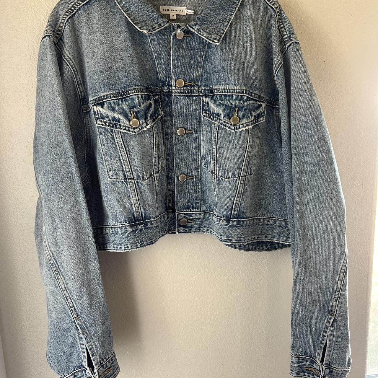 Ameri vintage CROPPED DENIM JACKET