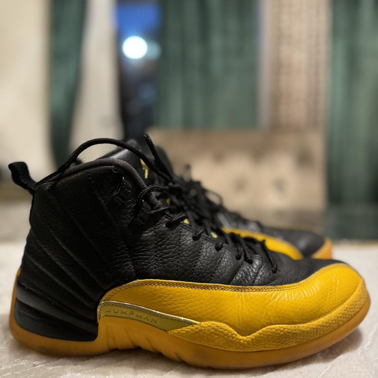 12 University Gold Black Yellow Jordan 12 And Yellow Men's