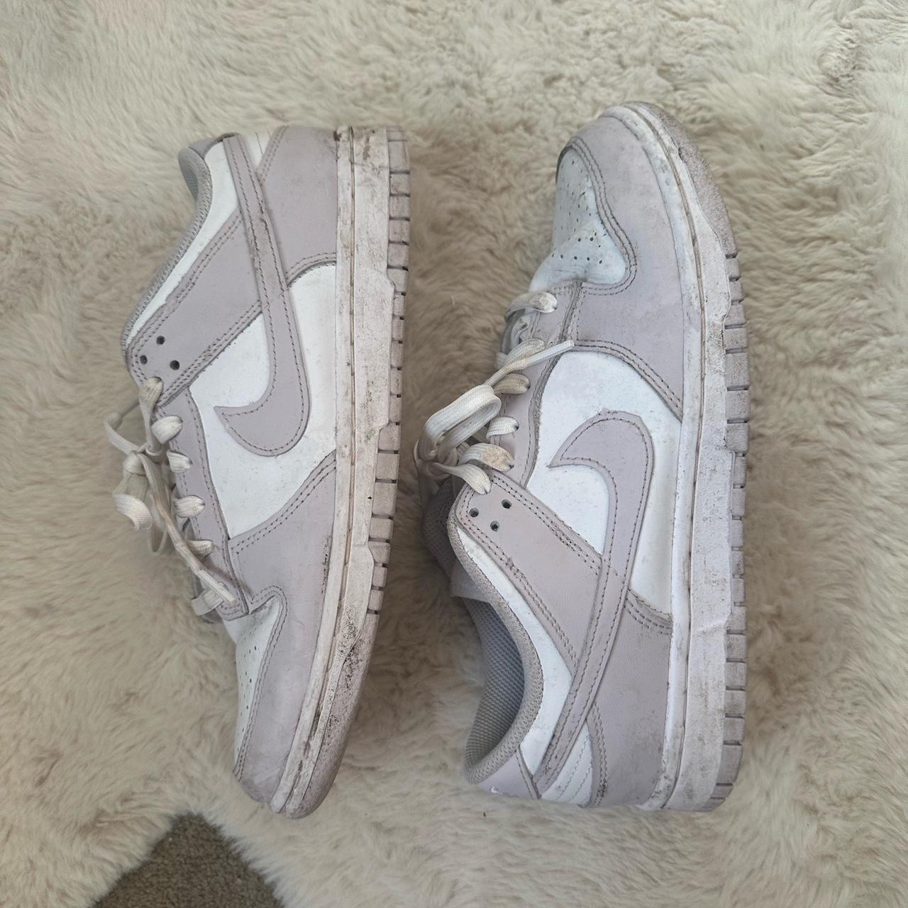 Nike Dunk low violet - minor stains to laces which... - Depop