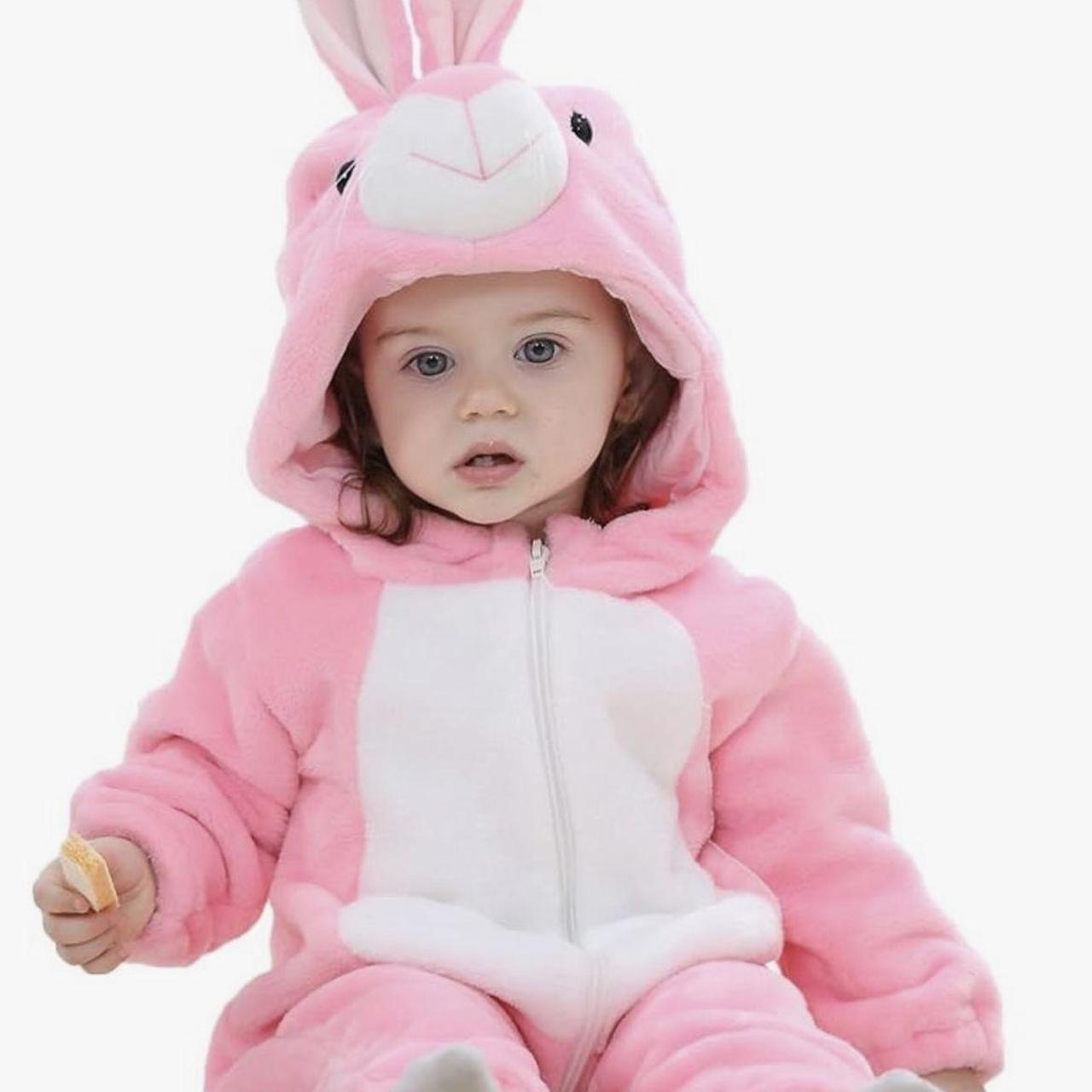 Baby Easter Bunny Outfit costume Size 6-12... - Depop