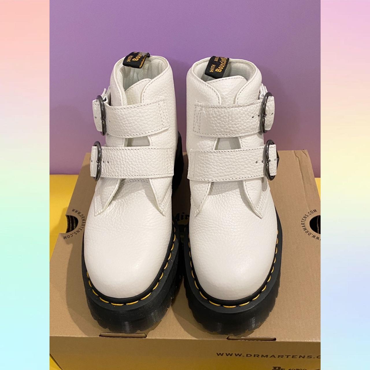 devon heart dr martens white