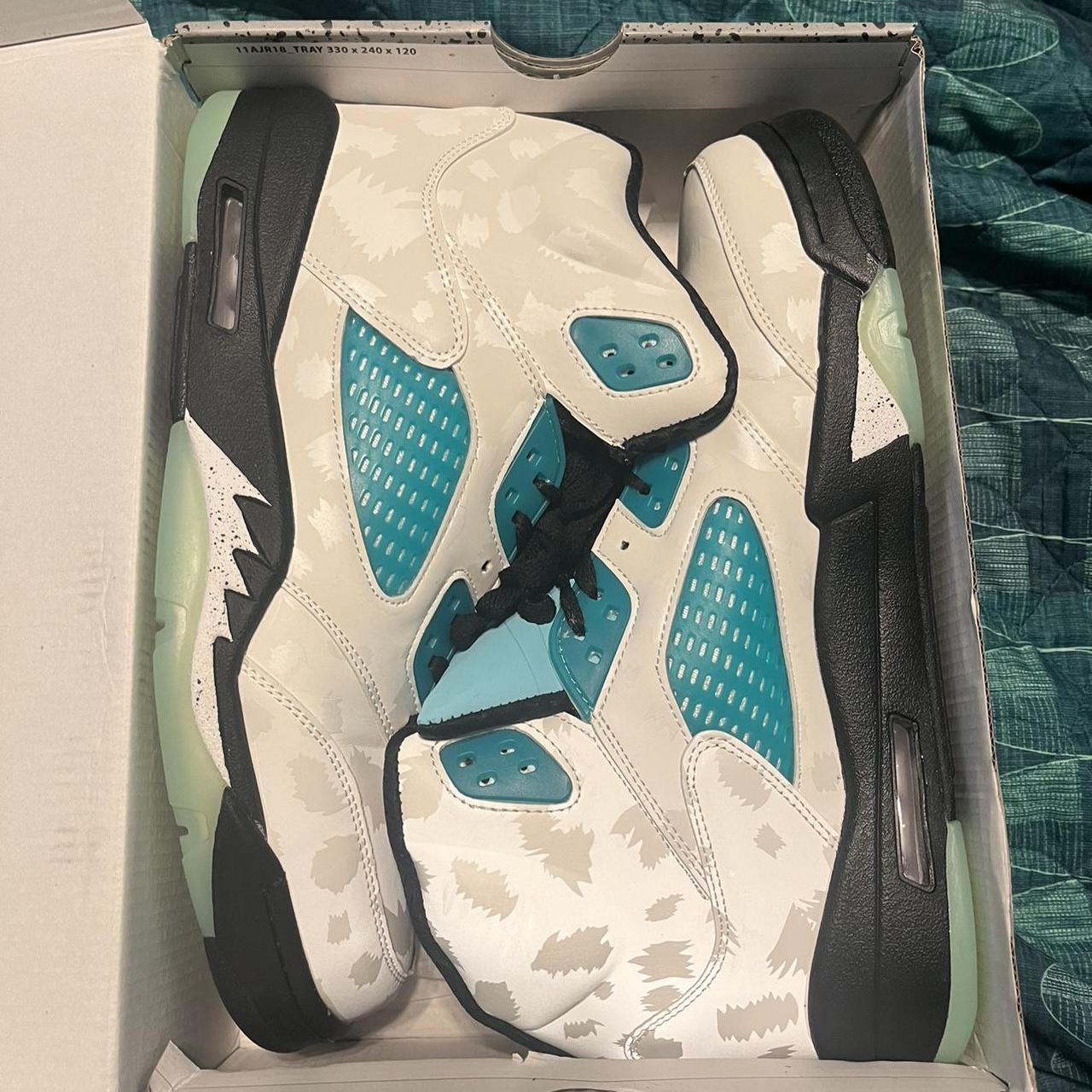 Air Jordan 5 Retro Island Green. Brand new Size 12 | Depop