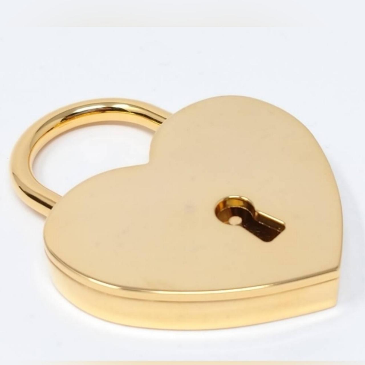 Yves Saint Laurent Heart Padlock and Key! EUC Like | Depop