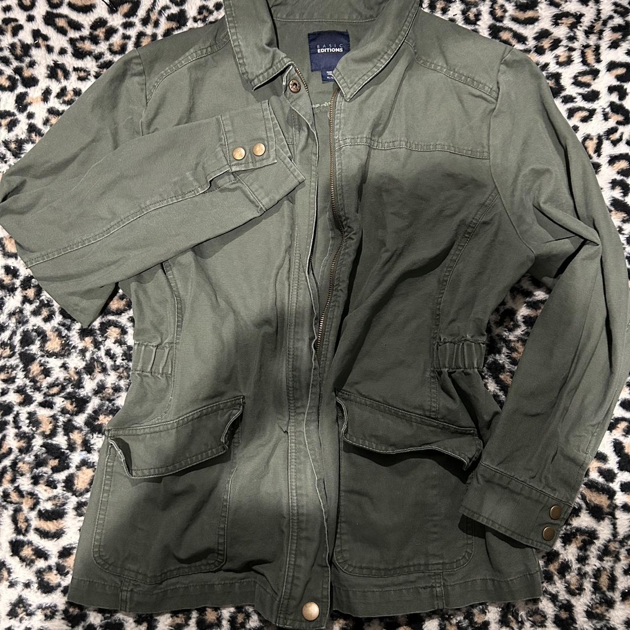 Basic Editions Women's Lightweight Jacket - Green… - image 1