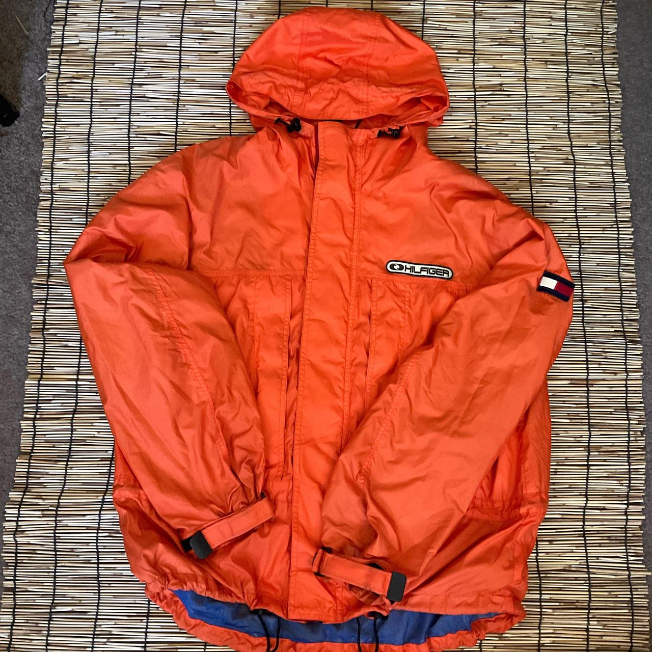 Tommy Hilfiger orange windbreaker vintage