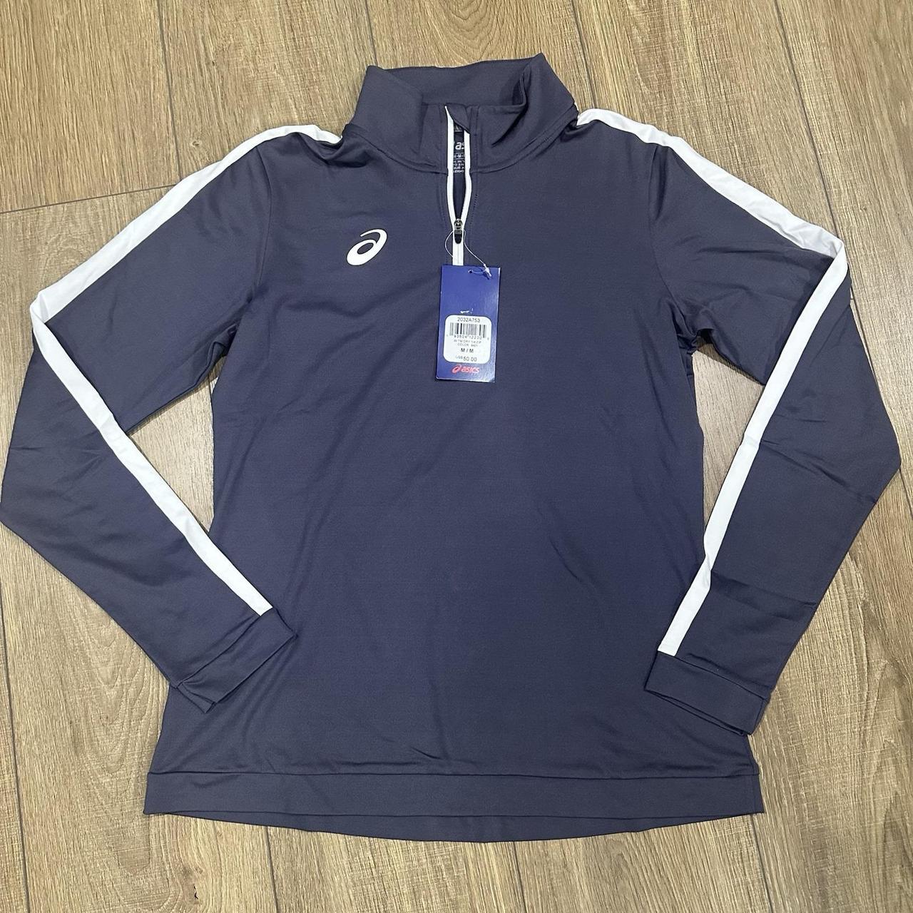 ASICS Women's Sweatshirt Grey M – ASICS MOTION DRY 1/4
