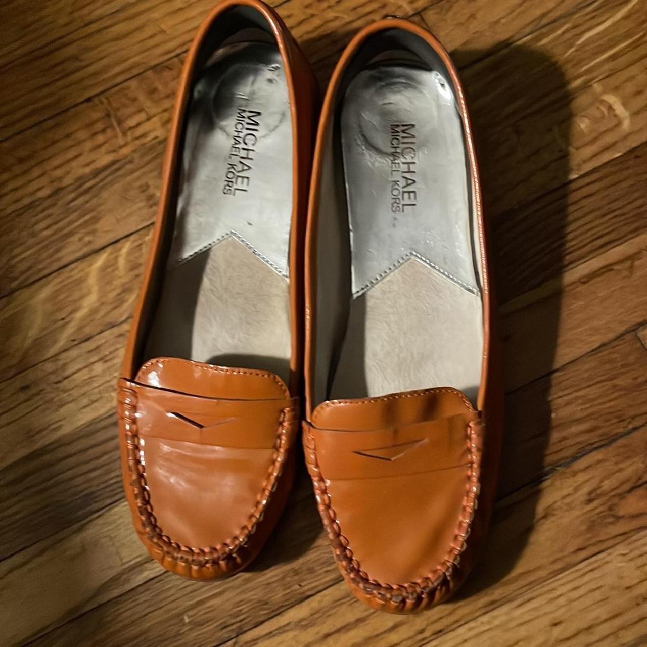 Michael Kors AD13C Women s Orange Penny Loafers