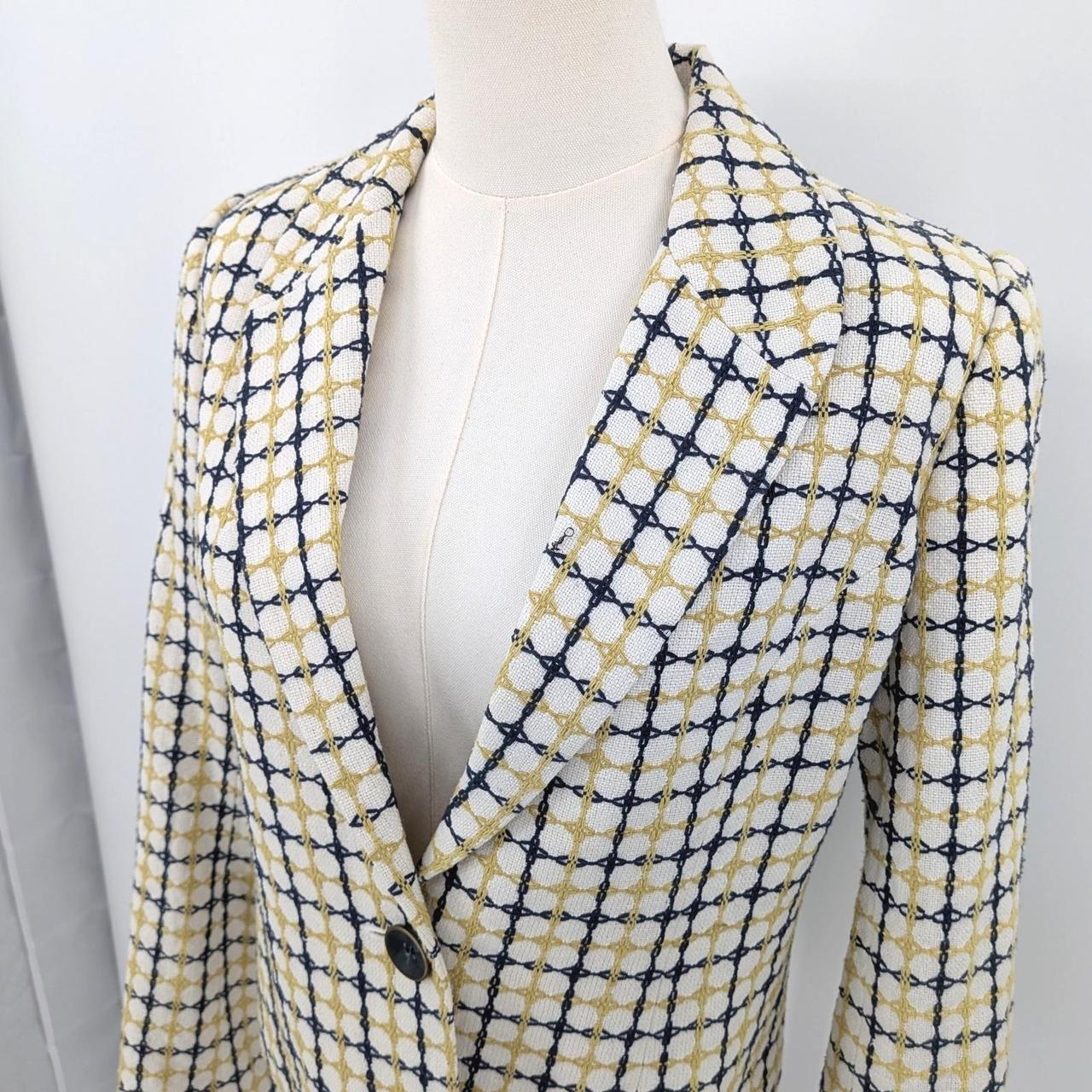 Pendleton Women's Tailored jacket - White/Yellow … - image 4