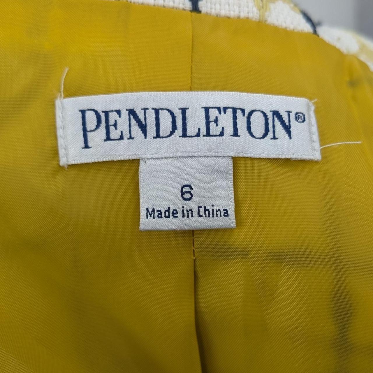 Pendleton Women's Tailored jacket - White/Yellow … - image 3