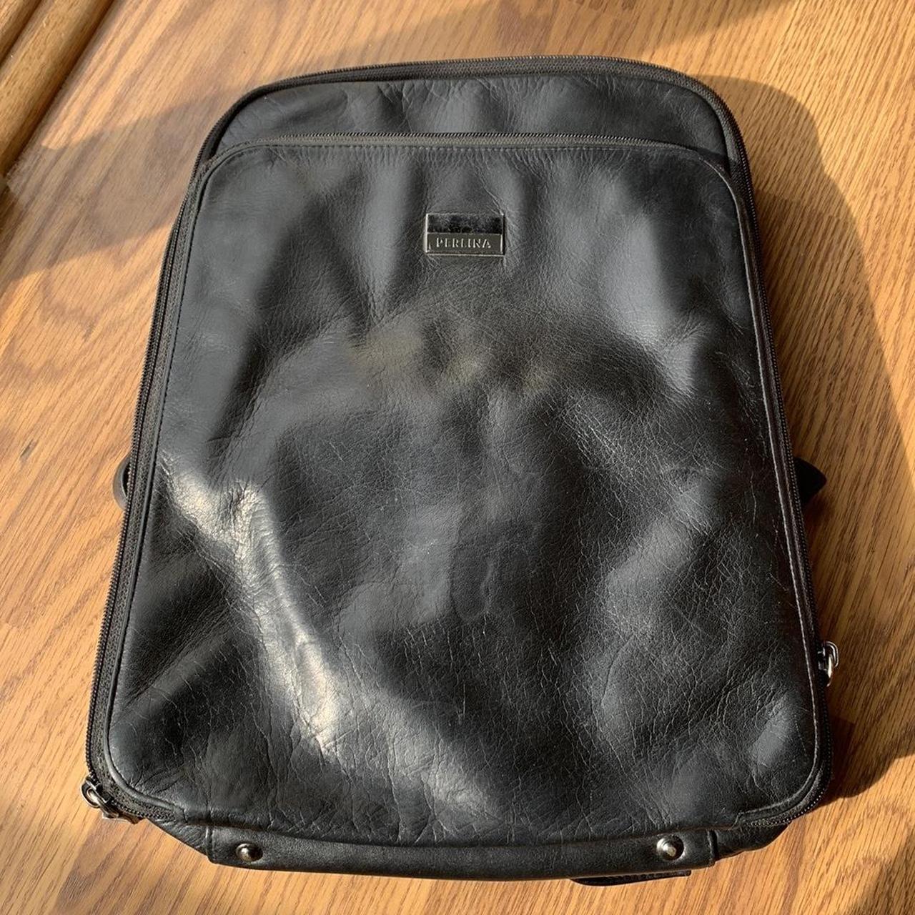 Perlina black leather backpack hotsell